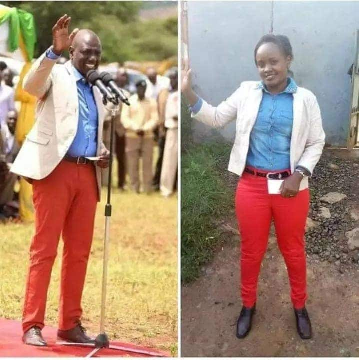 William Ruto's dress code challenge star Florence Jepkorir meets DP at Karen