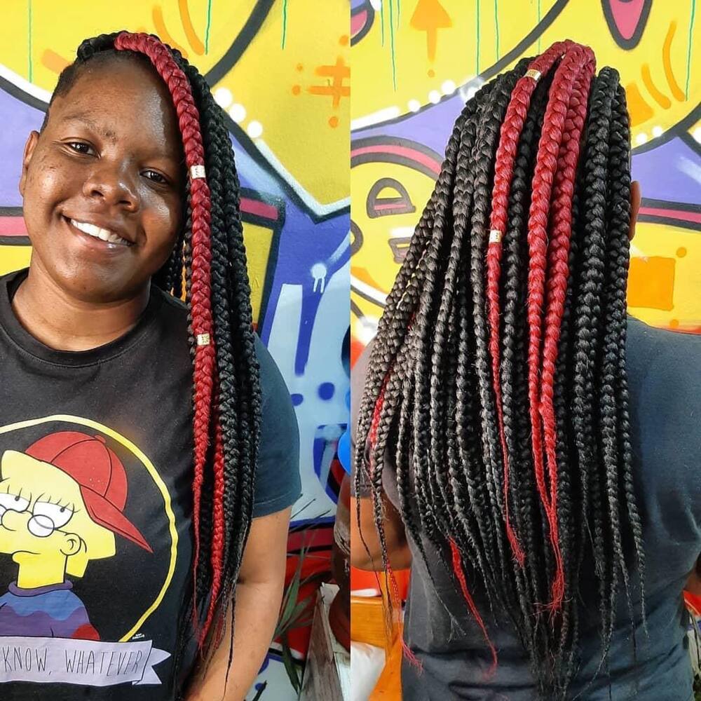 big box braids styles 2022