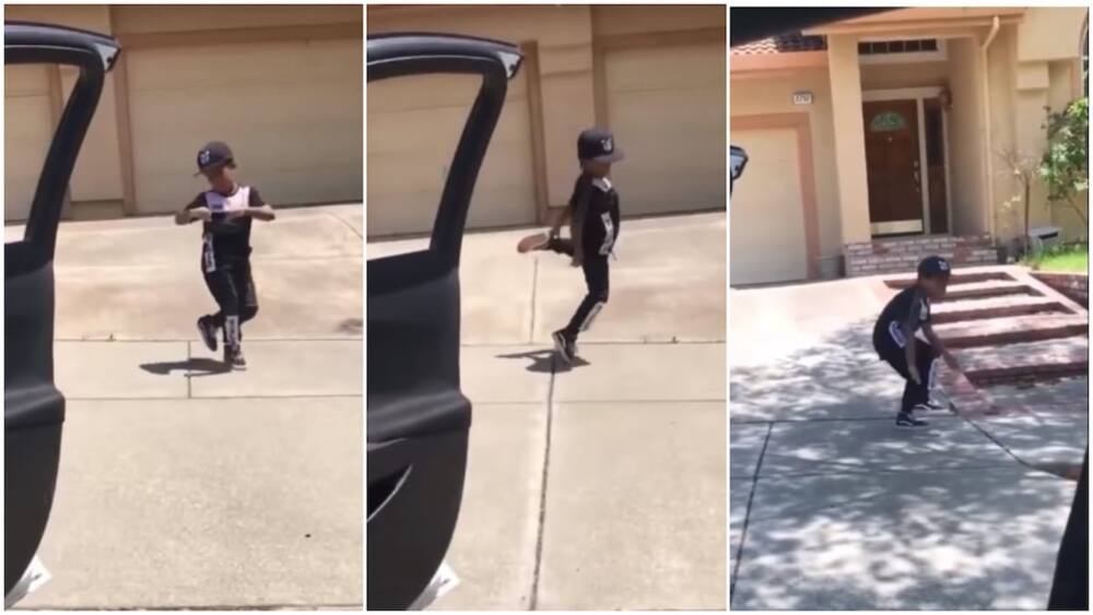 Boy dances to this popular song, many praise his cool moves