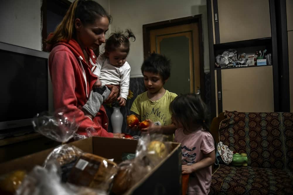Families like this one need food donations as Hungary is hit by sky-high inflation and recession