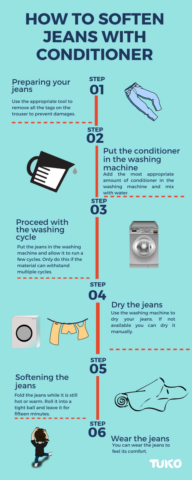 How to soften jeans with conditioner 