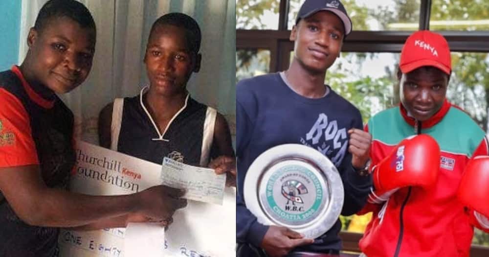 Retired boxer Conjestina Achieng's son, Charlton Otieno, wished his mother a happy birthday.