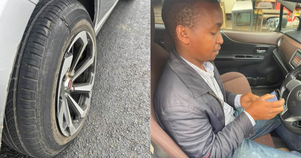 Thika Road: Kindhearted Cab Driver Helps Stranded Lady after Tyre Burst -  Tuko.co.ke