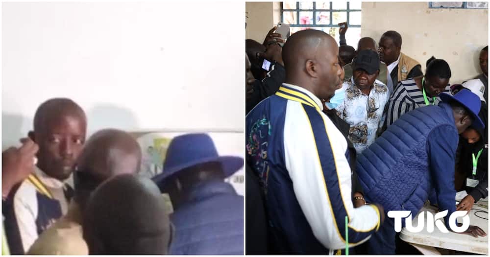 Kenya Decides: Raila Odinga Junior Spotted by Dad's Side as He Casts His Vote in Kibra"