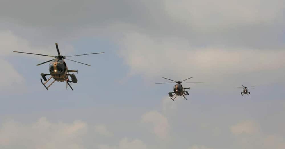 KDF combat helicopters. Photo: KDF.