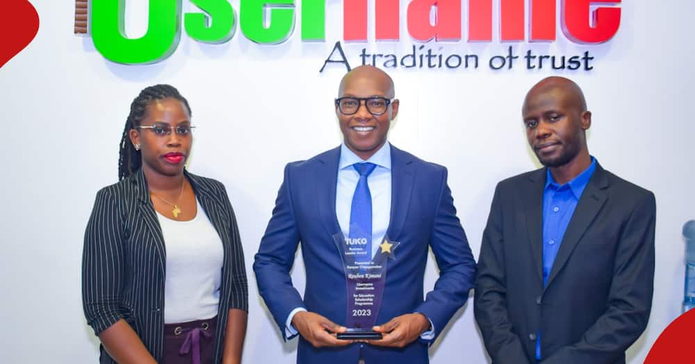 Username Investment CEO received the TUKO Business Leaders Award 2023.