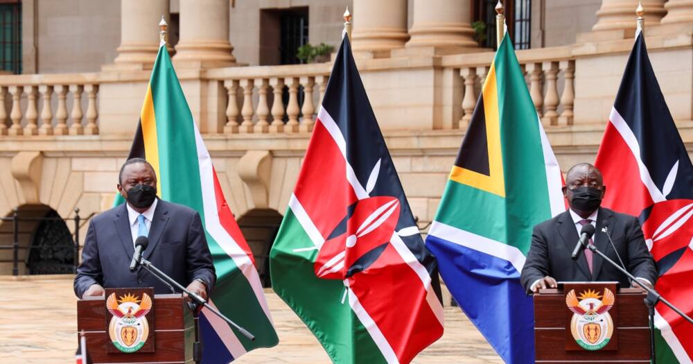 Kenya and South Africa have signed eight new agreements on areas such as health and tourism.