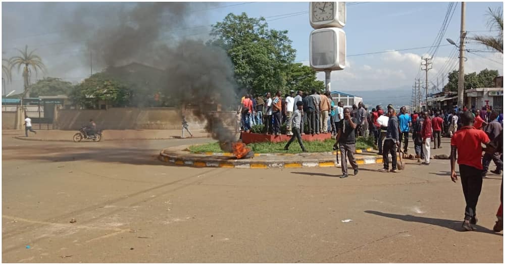 Protests in Kisumu. Photo: Capital.