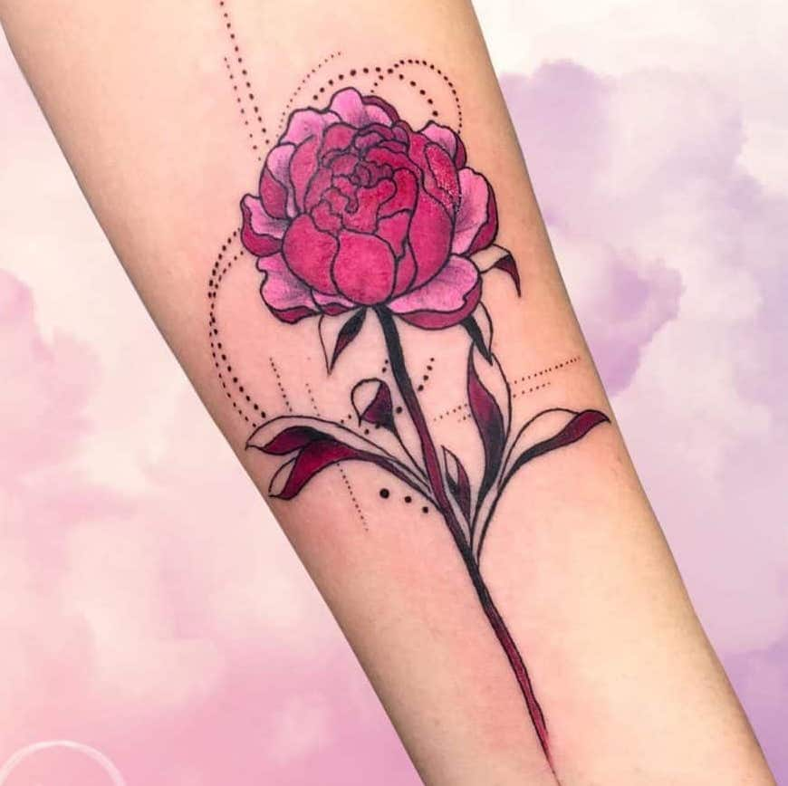 Unique Daffodil Flower Temporary Tattoos For Women Men Geometric Rose Peony  Fake Tattoo Sticker Forearm Half Sleeve Thigh Tatoos - AliExpress