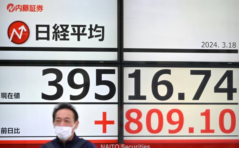 Traders in Asia were cautious on Monday as anticipation builds for the Bank of Japan to finally ditch its negative interest rate