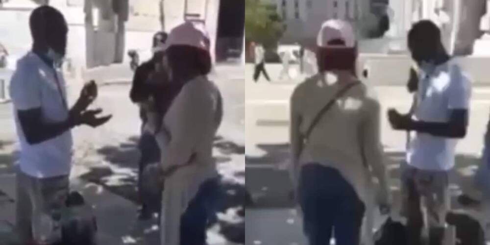 Go down on your knees and propose - Lady demands of boyfriend as he pulls out ring (video)