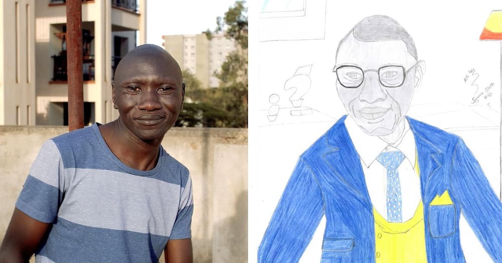 Stivo simple acknowledged a random fan who drew his his portrait.