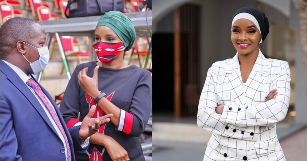 Lulu Hassan dazzles fans with Kenyan flag themed dress, mask on Mashujaa Day