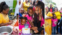 Saumu Mbuvi Celebrates Daughters' Double Birthday with Kids at Children's Home in Umoja: "Share Love"