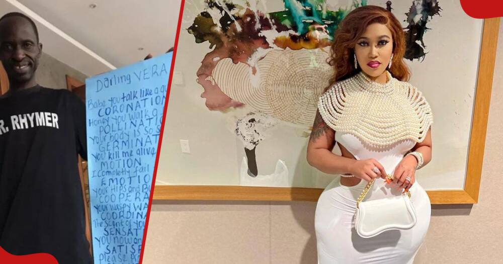 Socialite Vera Sidika and Ugandan man interested in her.