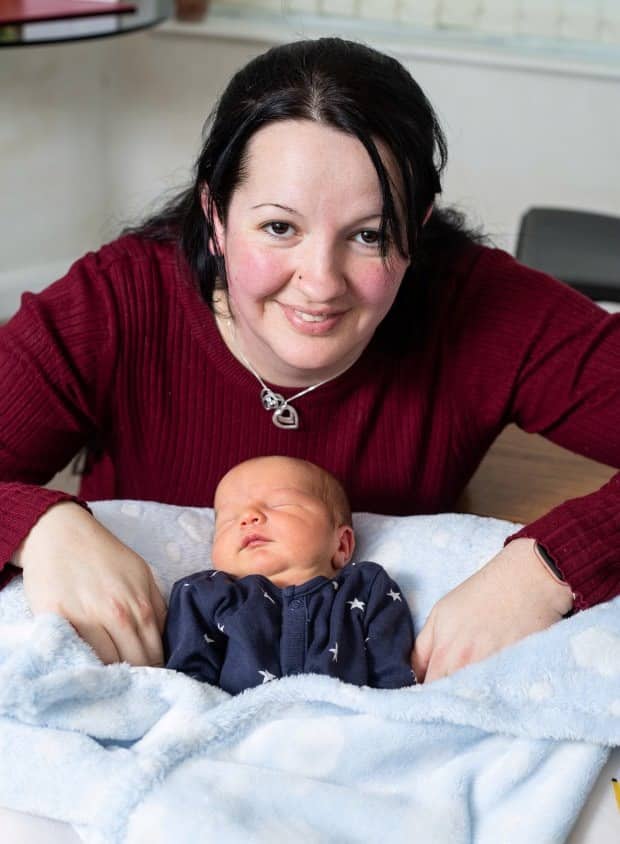 CUTE Mum gives birth to her second son at 2.02am on 02/02/2020 in hospital delivery room two – AND he weighed 122oz