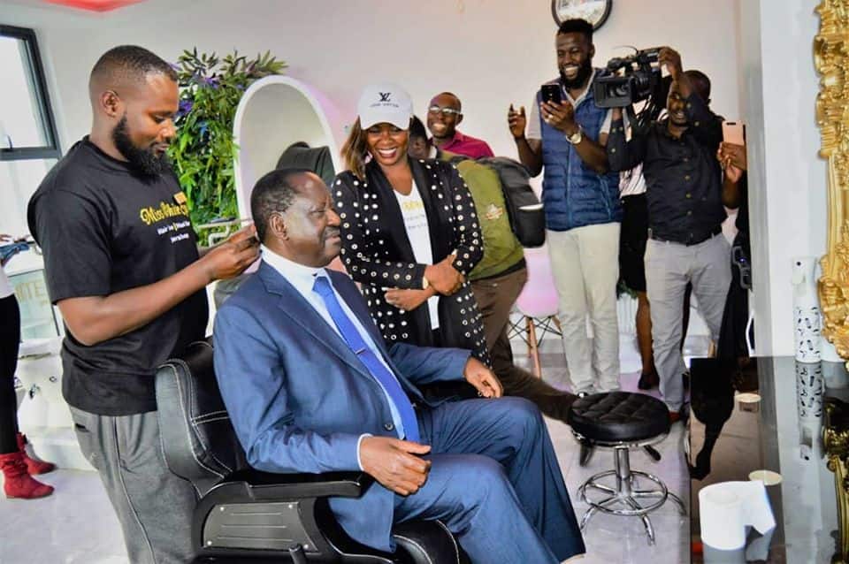 Raila Odinga admits to feeling young after visiting Saboti MP's Spa in Nairobi