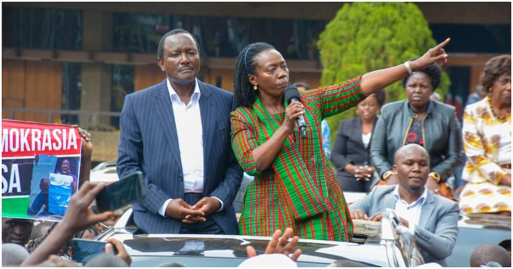 Martha Karua and Kalonzo Musyoka.