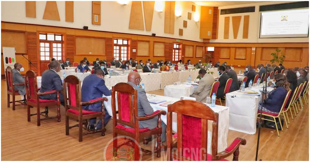 County governors during the meeting. Photo: Ministry of Interior and Coordination of National Government.