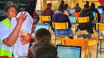 Bomet Security Guard Looks after College Student's Baby During Exams, Warms Hearts