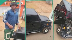 Man Builds Tiny Car Resembling G-Wagon and Uses Battery to Function, Stirs Reactions