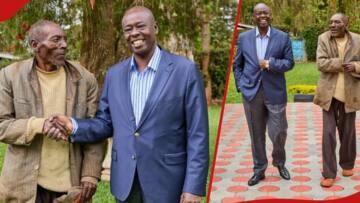 Kenyans Confused as Gachagua Shares Photos with Untidy Man, Says They've Been Friends for 18 Years