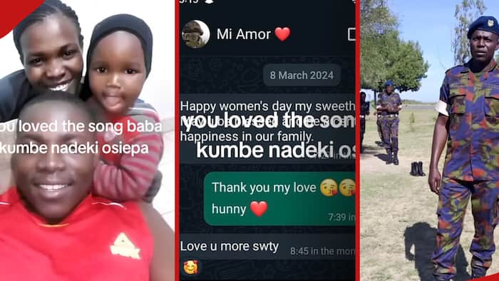 Sergeant Cliphonce Omondi’s Wife Mourns His Death, Shares Their WhatsApp Messages
