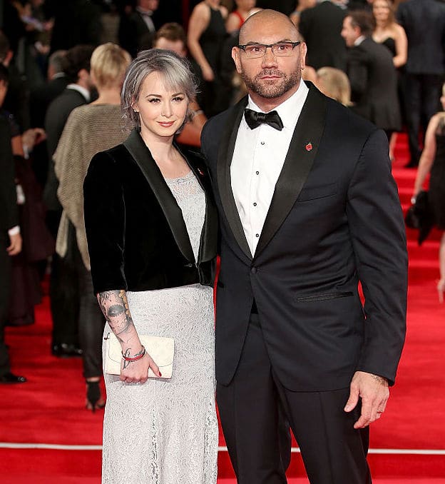 How many times has Dave Bautista been married?