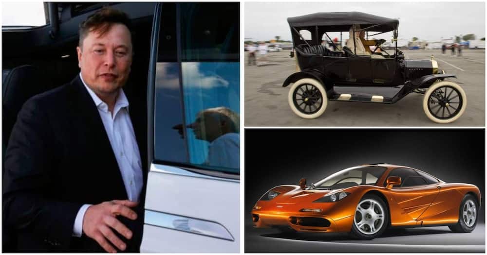 Elon Musk and a variety of car brands he owns.