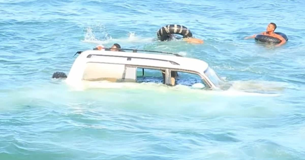 Lucky To Be Alive: Man Rescued After His Car Plunges Into Indian Ocean ...