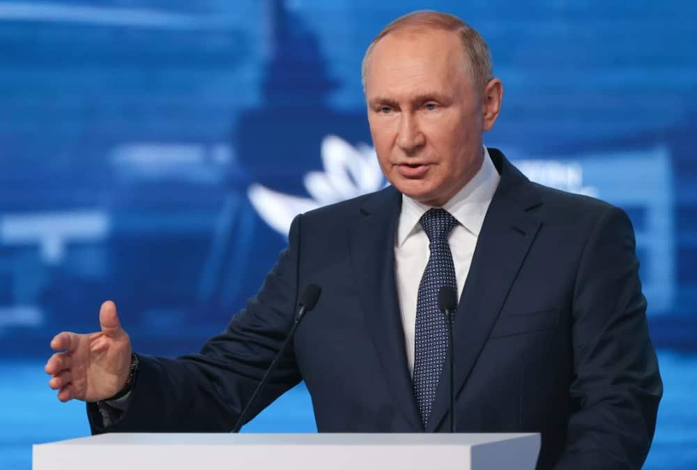 Russian President Vladimir Putin Putin denied Moscow was using energy as a weapon