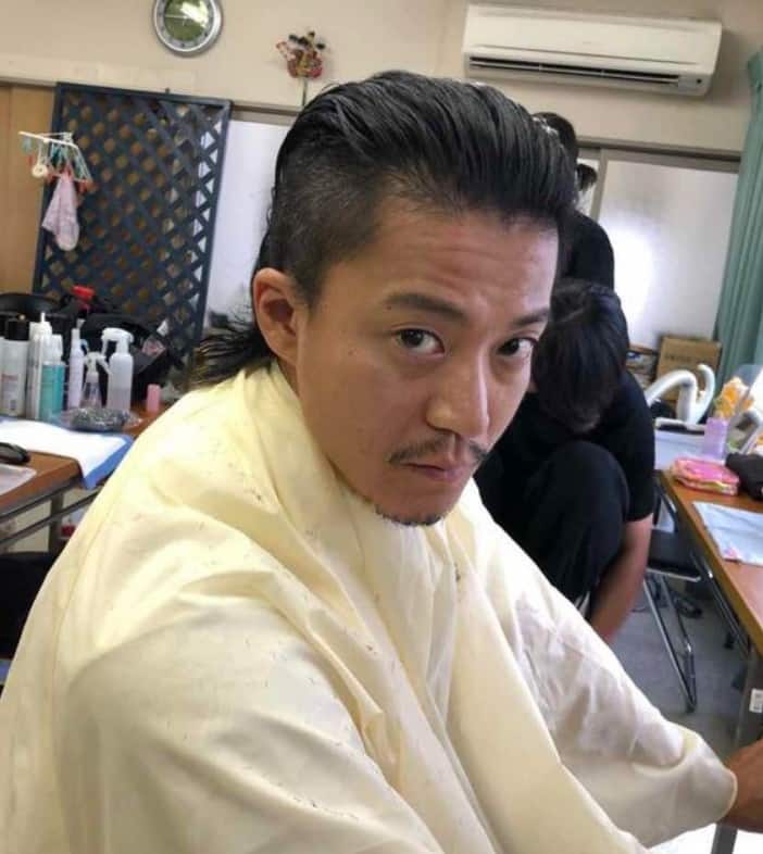Chonmage with petite goatee haircut