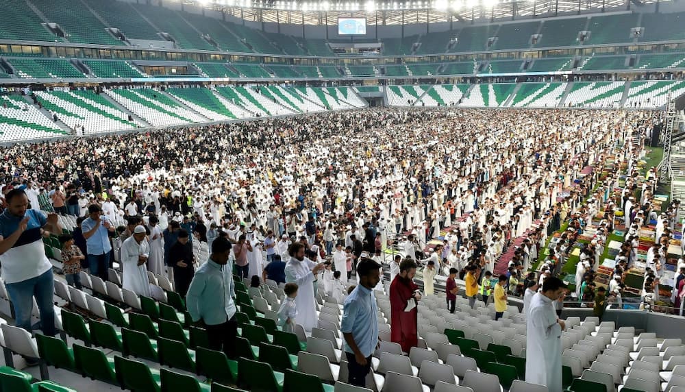 In April, the Muslim holiday of Eid al-Fitr saw one of the World Cup venues, the Education City Stadium, hosts thousands of worshippers for morning prayers