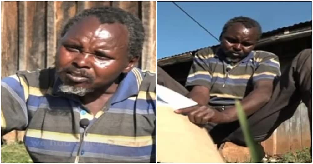 Baringo dad of two Joseph Kiprono was left by wife of 11 years without anything.