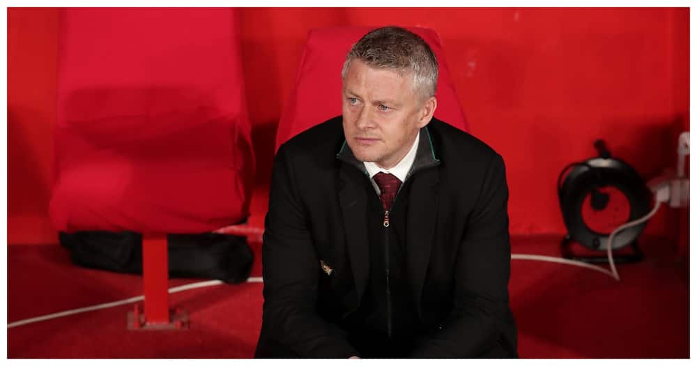 Solskjaer cuts a dejected face during a past Man United clash. Photo: Getty Images.