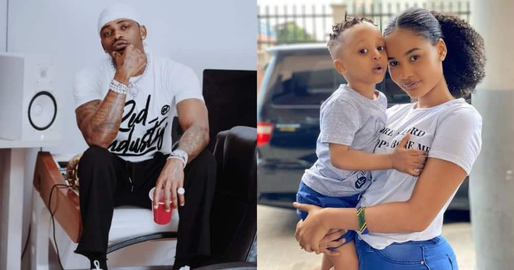 Diamond spends time with Hamisa's son weeks after visiting Zari's kids in South Africa