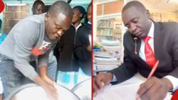 Nyandarua High School Teacher Happily Joins His Students in Cleaning, Rinsing Bowls: "I Love My Job"