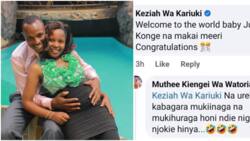 Muthee Kiengei's Ex Keziah wa Kariuki Congratulates Him on His 2nd Child with Wife: "Welcome Baby"