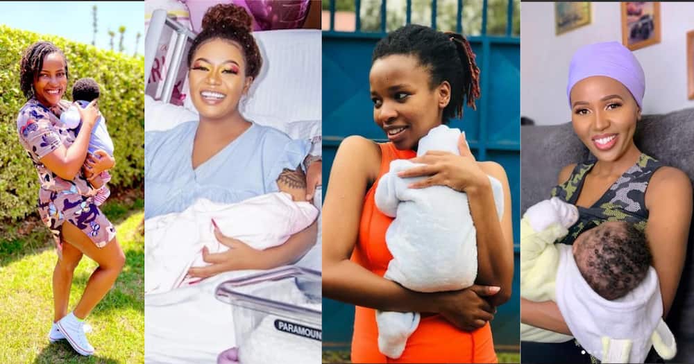 The four were picked as the celebrity new mums of 2021.