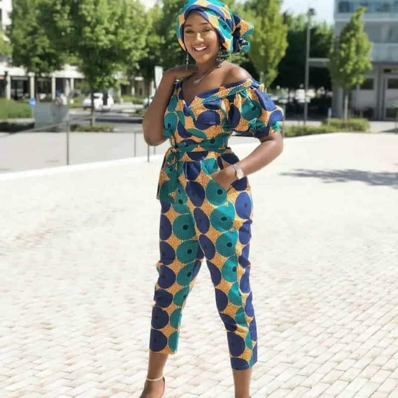 20 latest Ankara jumpsuit styles for ladies who are fashionable 