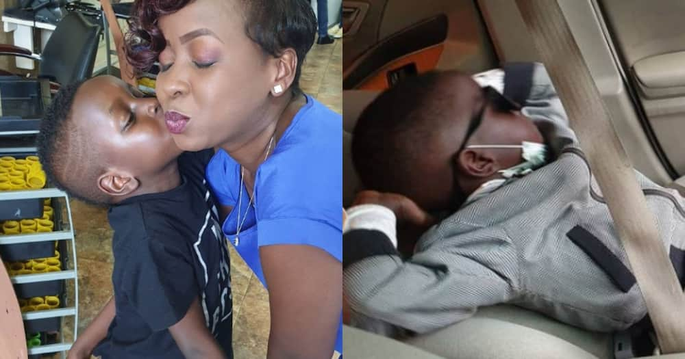 Jacque Maribe and son Zahari.