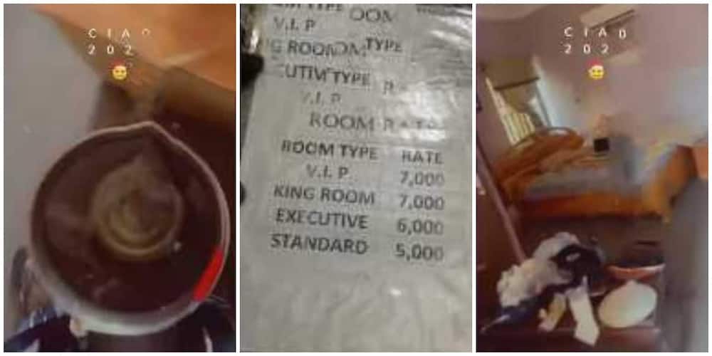 Reactions as Nigerian man pays for king room in hotel but was told to fetch water downstairs for use, shares clip