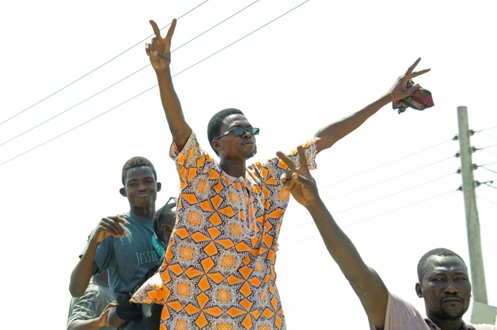 A Hausa protester in Port Sudan on Tuesday in demonstrations against violence in Blue Nile state, where over a 100 people have been killed in ethnic violence