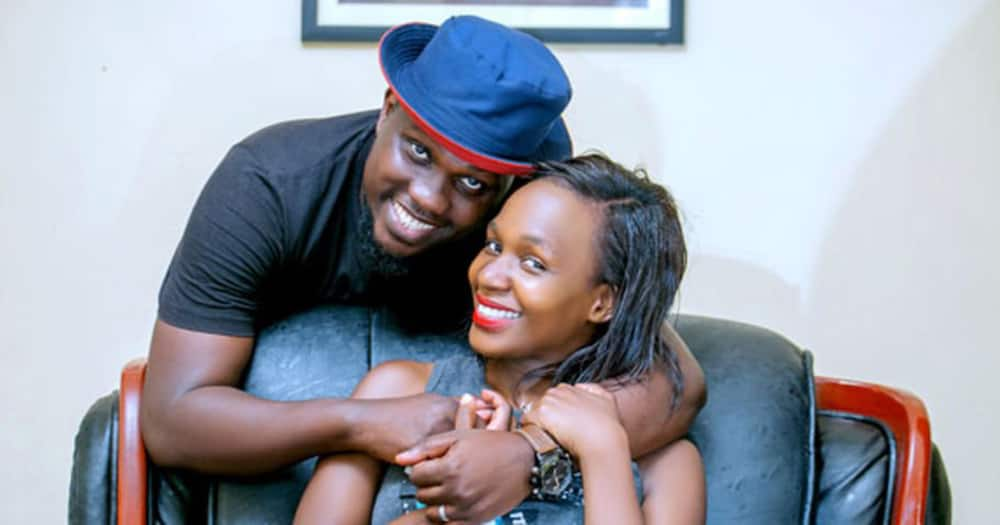 Philip Kisakye and his wife of three years Babirye