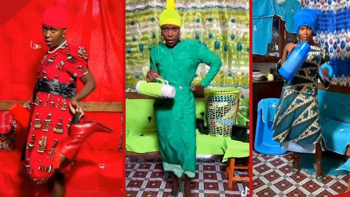 Jacky Vike Hilariously Mimics Elsa Majimbo, Dresses in Same Colours as House Decor: "Kienyeji"