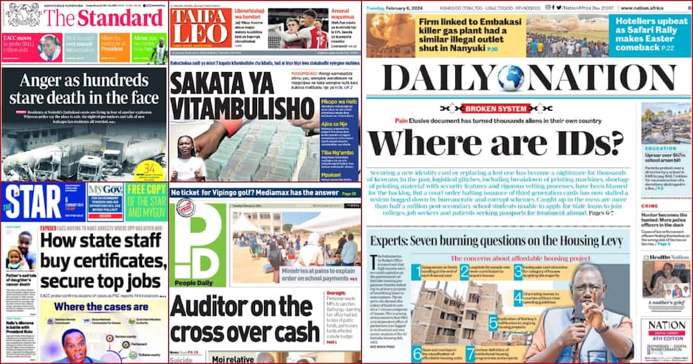 Kenya Newspapers Review, Feb 6