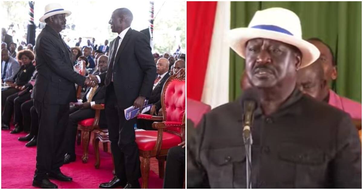 William Ruto Flinches In Silence As Raila Takes On Him Over High Cost ...