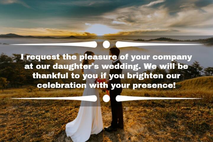 50+ daughter's wedding invitation messages for friends and family ...