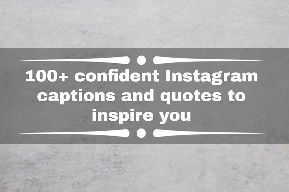 confident Instagram captions