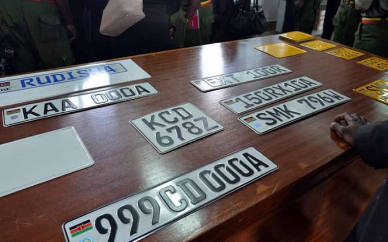 Motorists to pay KSh 3,000 for each new high-tech number plates as government replaces current ones